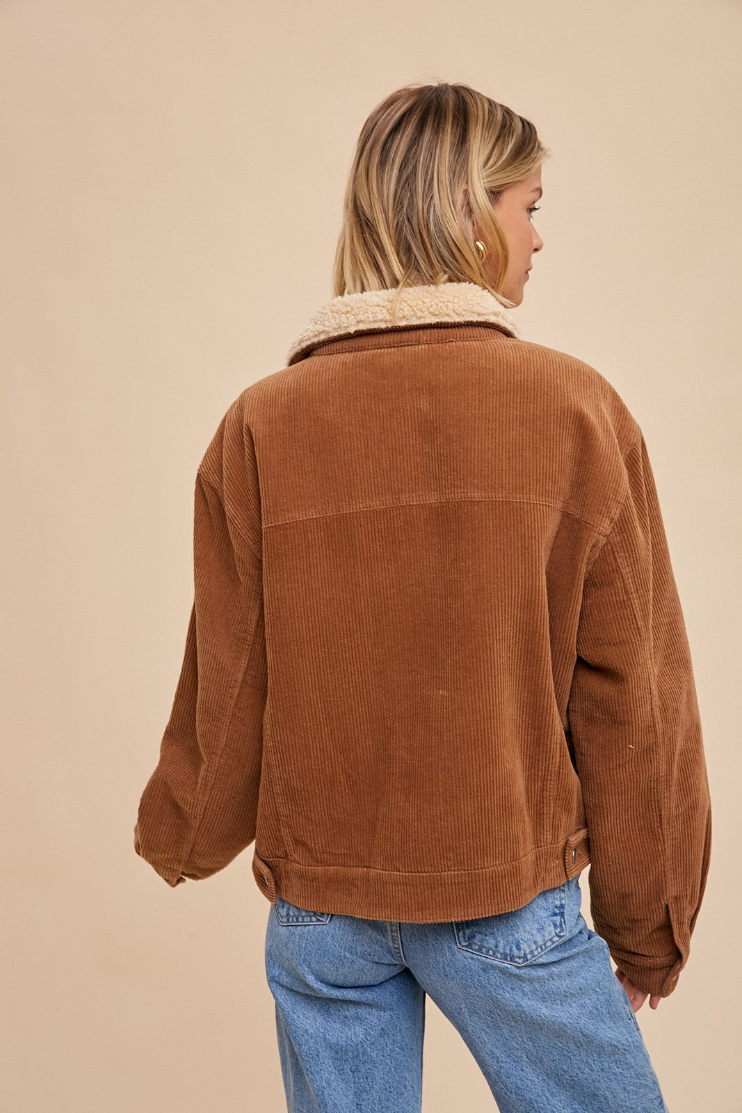 Shearling Corduroy Jacket