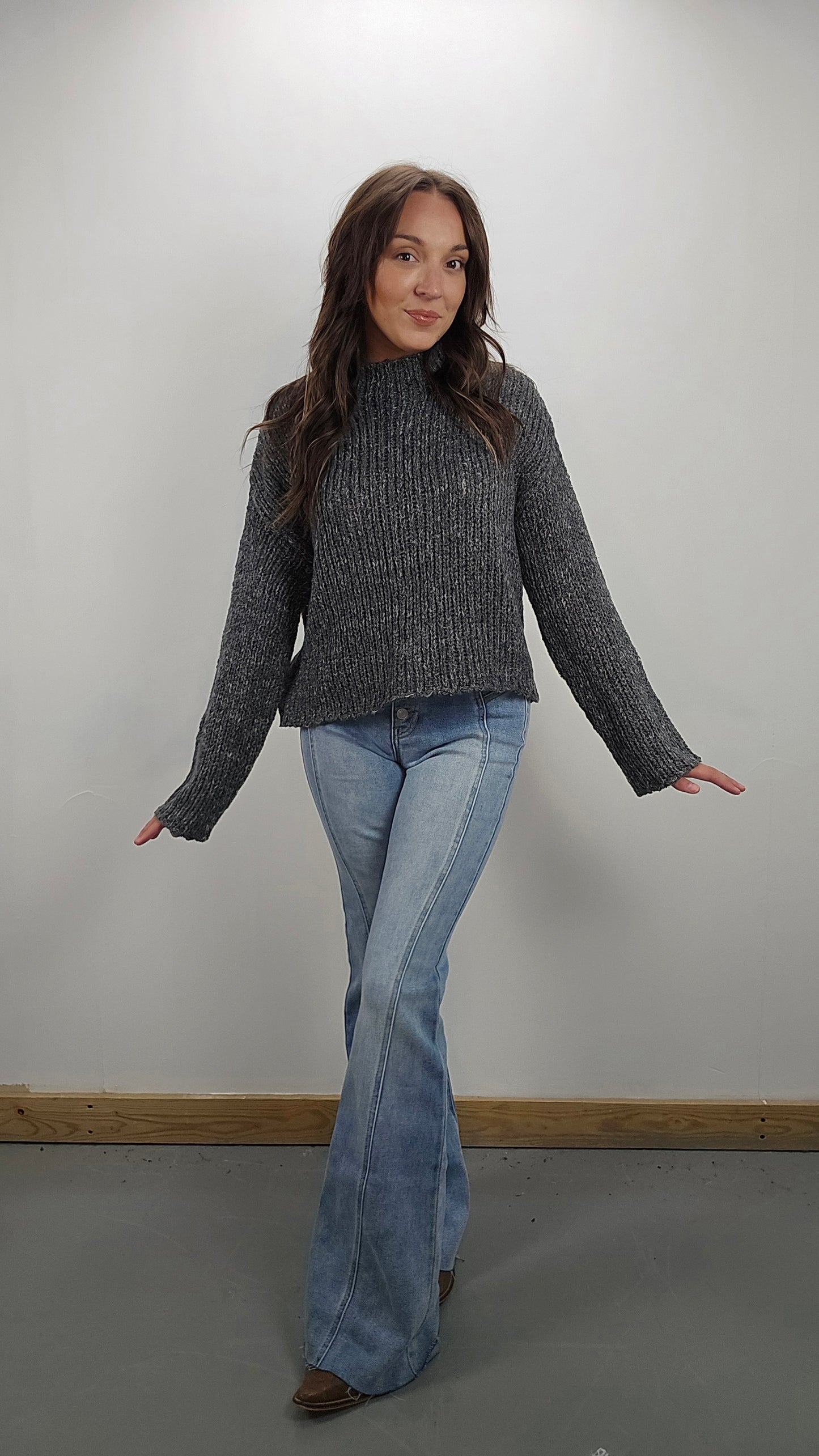 Ashwood Flare-Sleeve Sweater