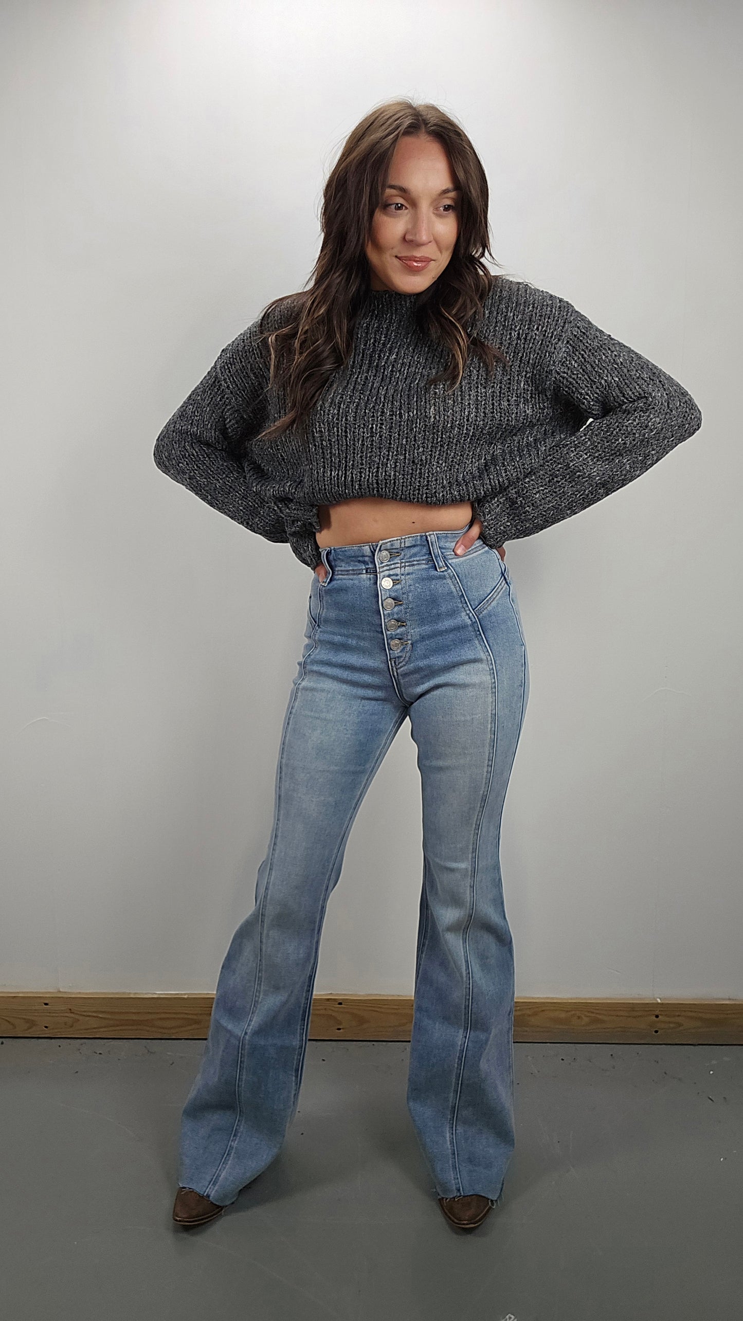 Ashwood Flare-Sleeve Sweater