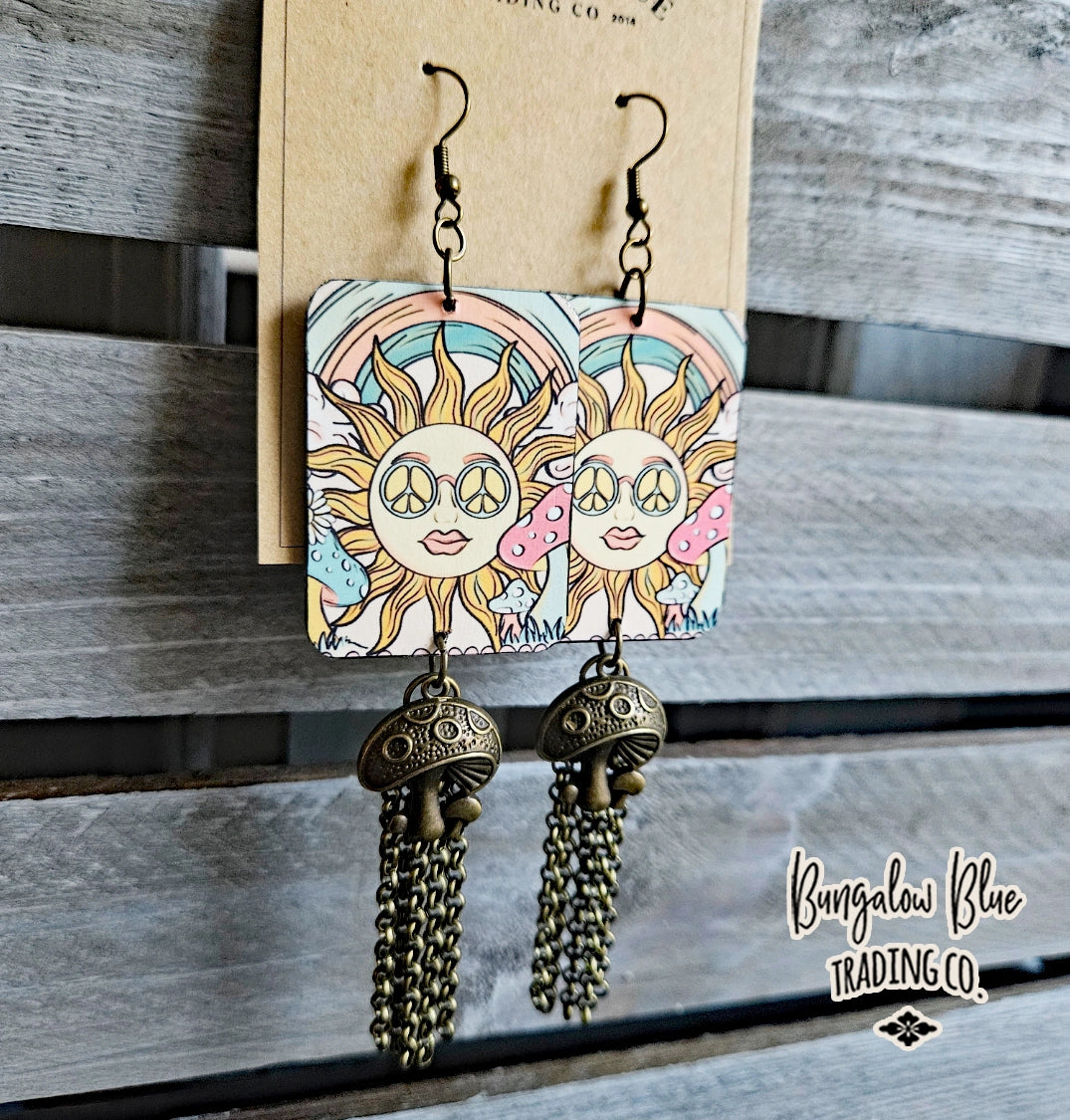 Hippie Sunshine Tassel Earrings