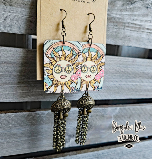 Hippie Sunshine Tassel Earrings