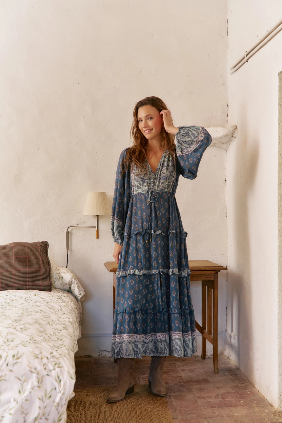 Indigo & Ivy Printed Maxi Dress