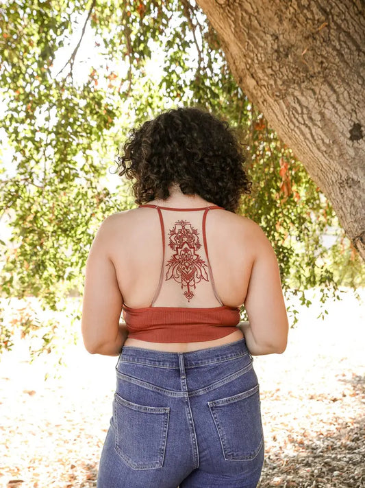 Tattoo Mesh Bralette - PLUS