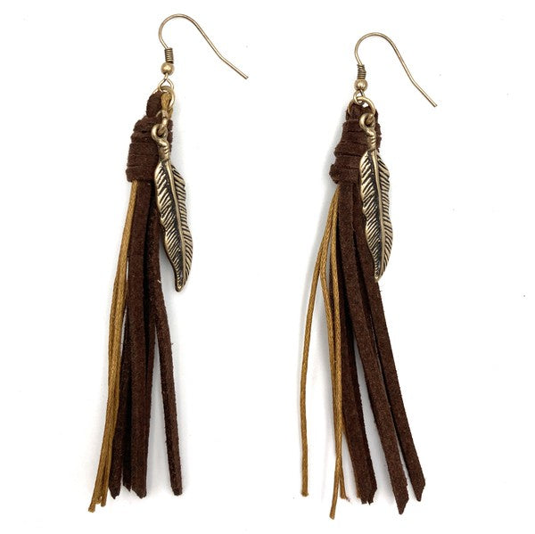 Feather Tassel Earrings