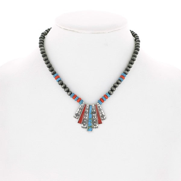 Navajo Pearl Fringe Necklace