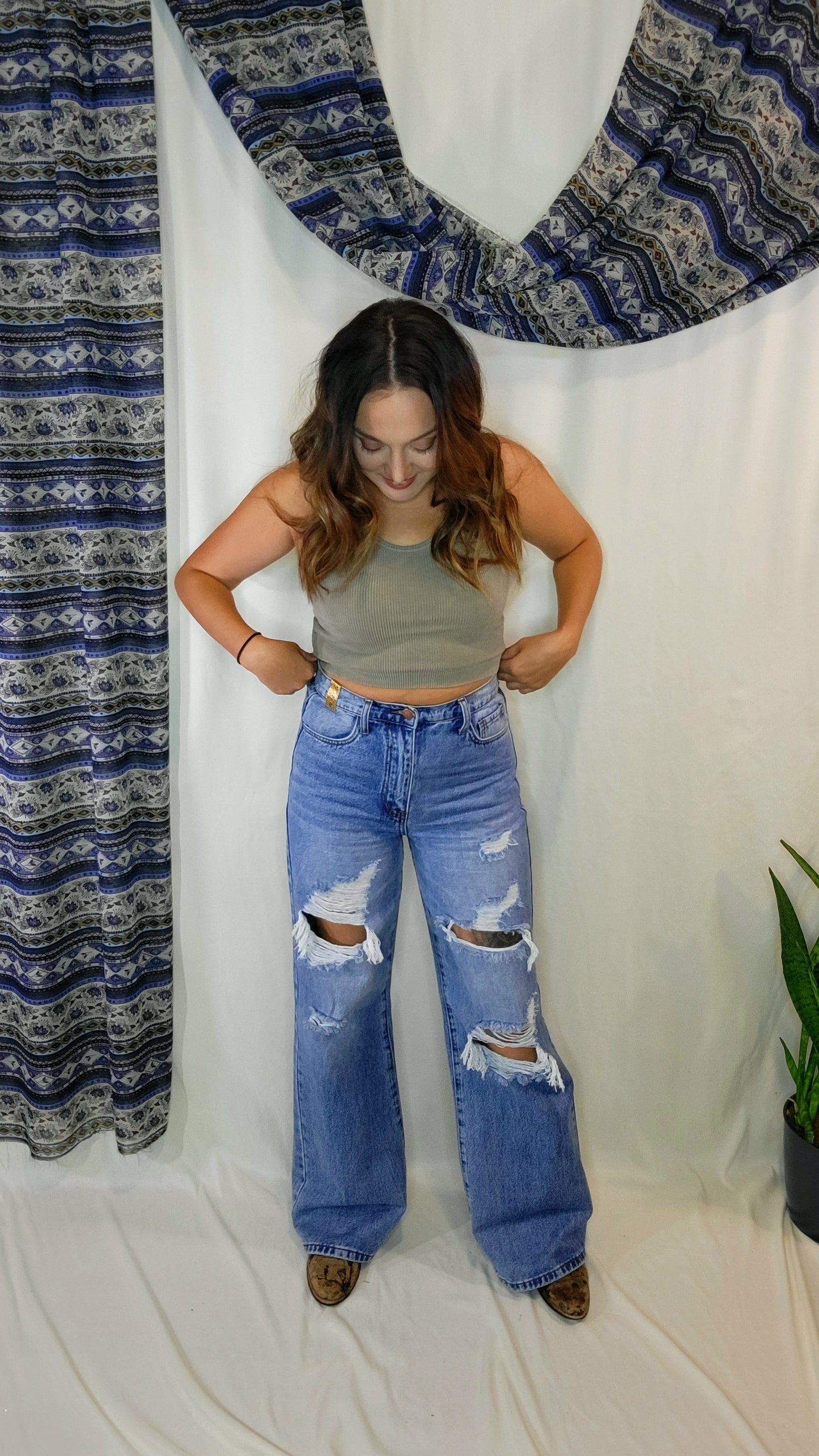 Denim Blues High Waisted Jeans