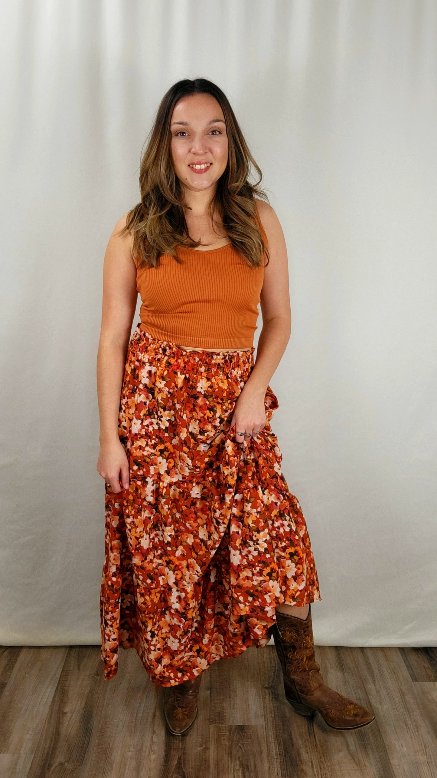 Floral Maxi Skirt