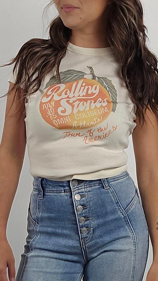 Rolling Stones Crop Tee