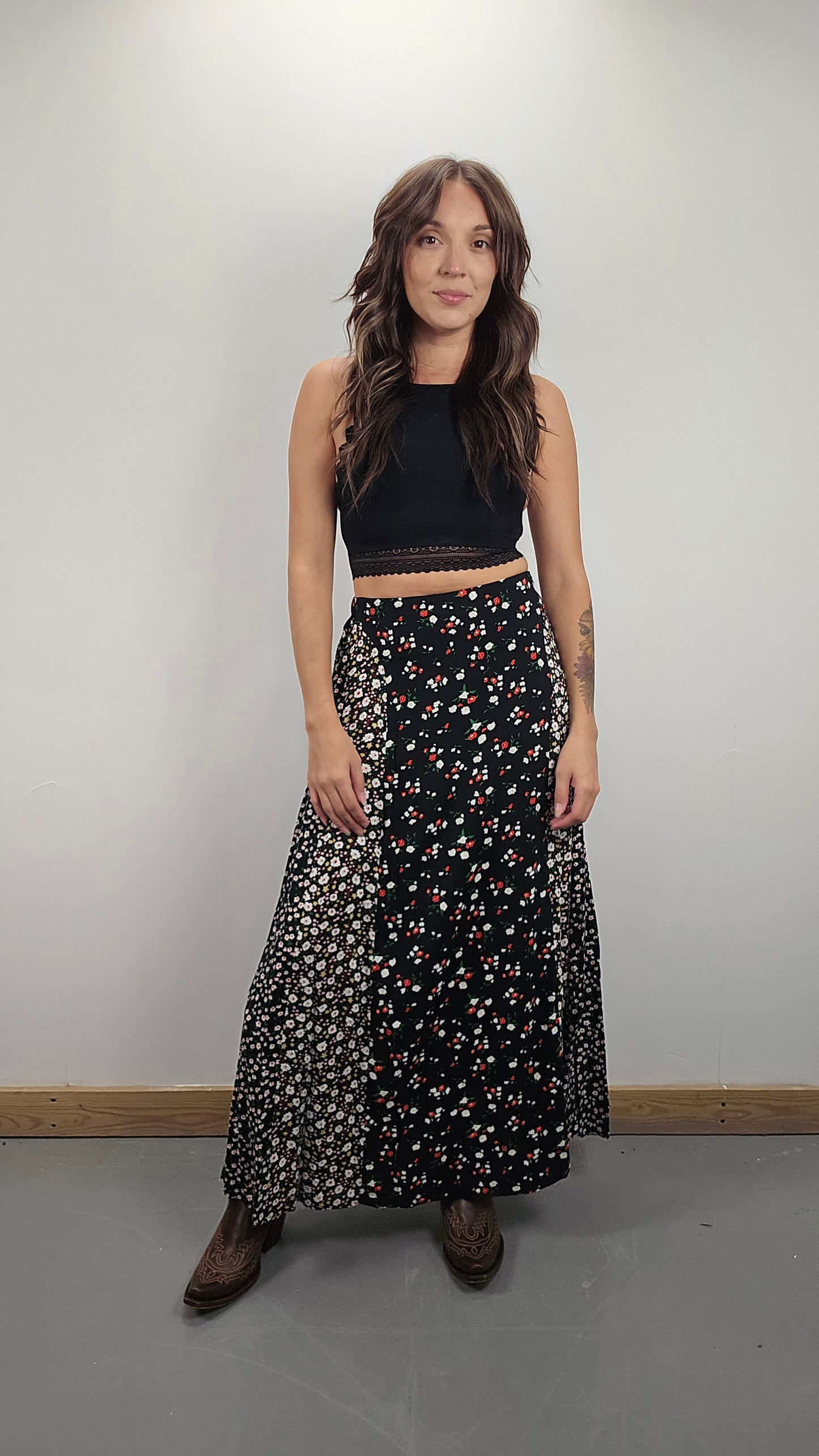 Floral Maxi Skirt (Two Colors)