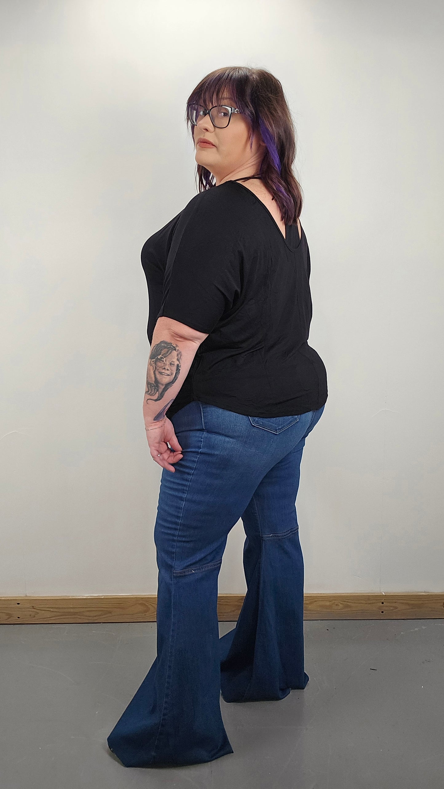 Cut-Out Dolman Tee PLUS