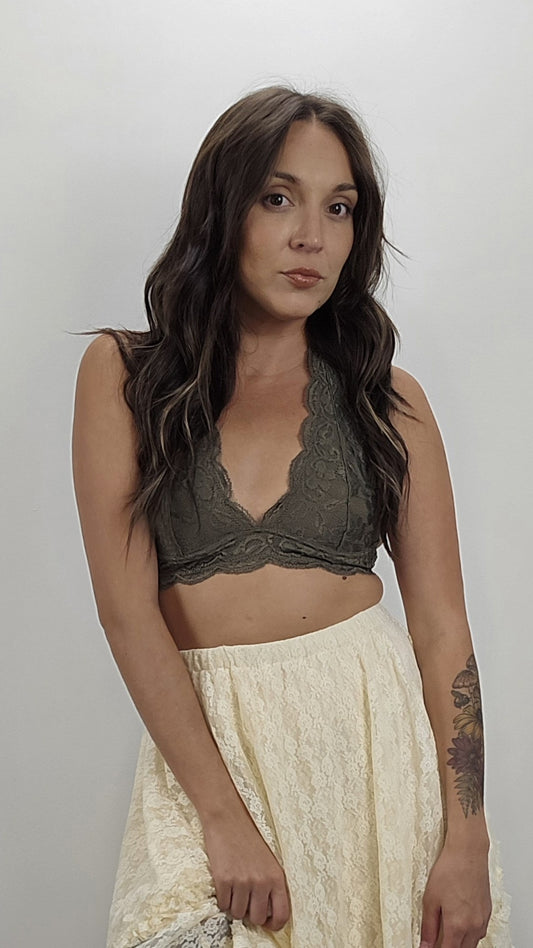 Lace Halter Bralette