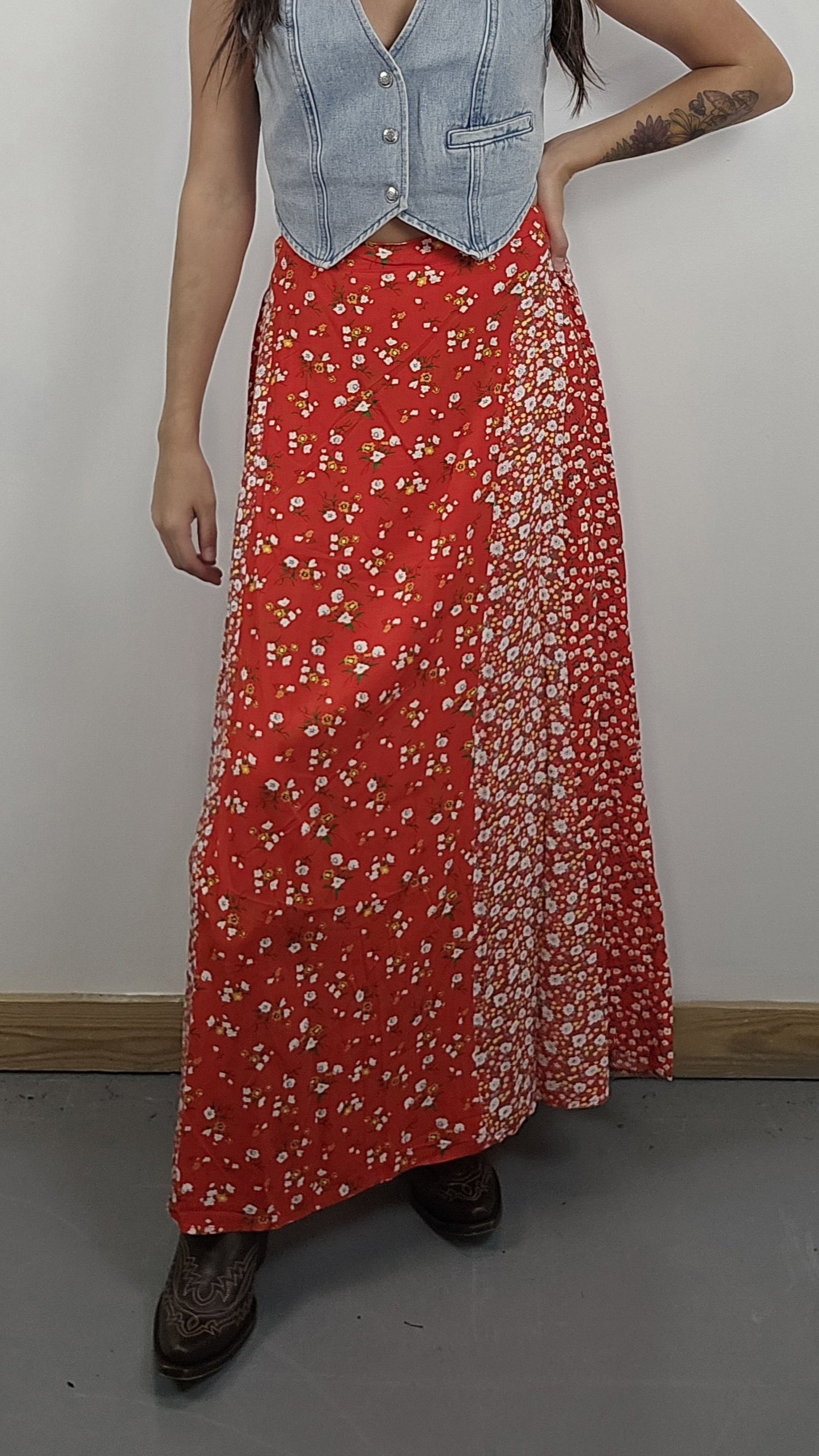 Floral Maxi Skirt (Two Colors)