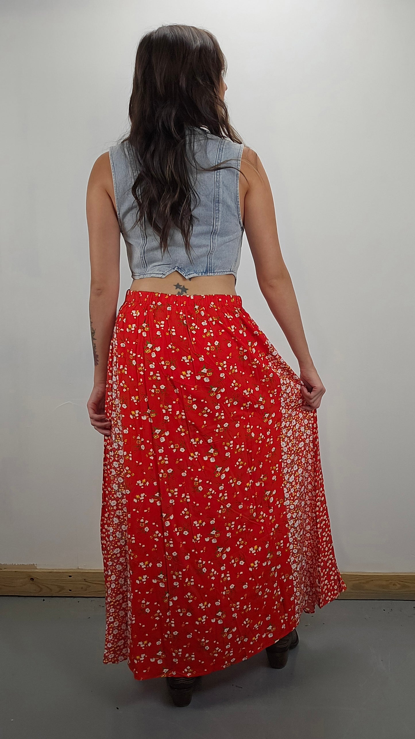 Floral Maxi Skirt (Two Colors)
