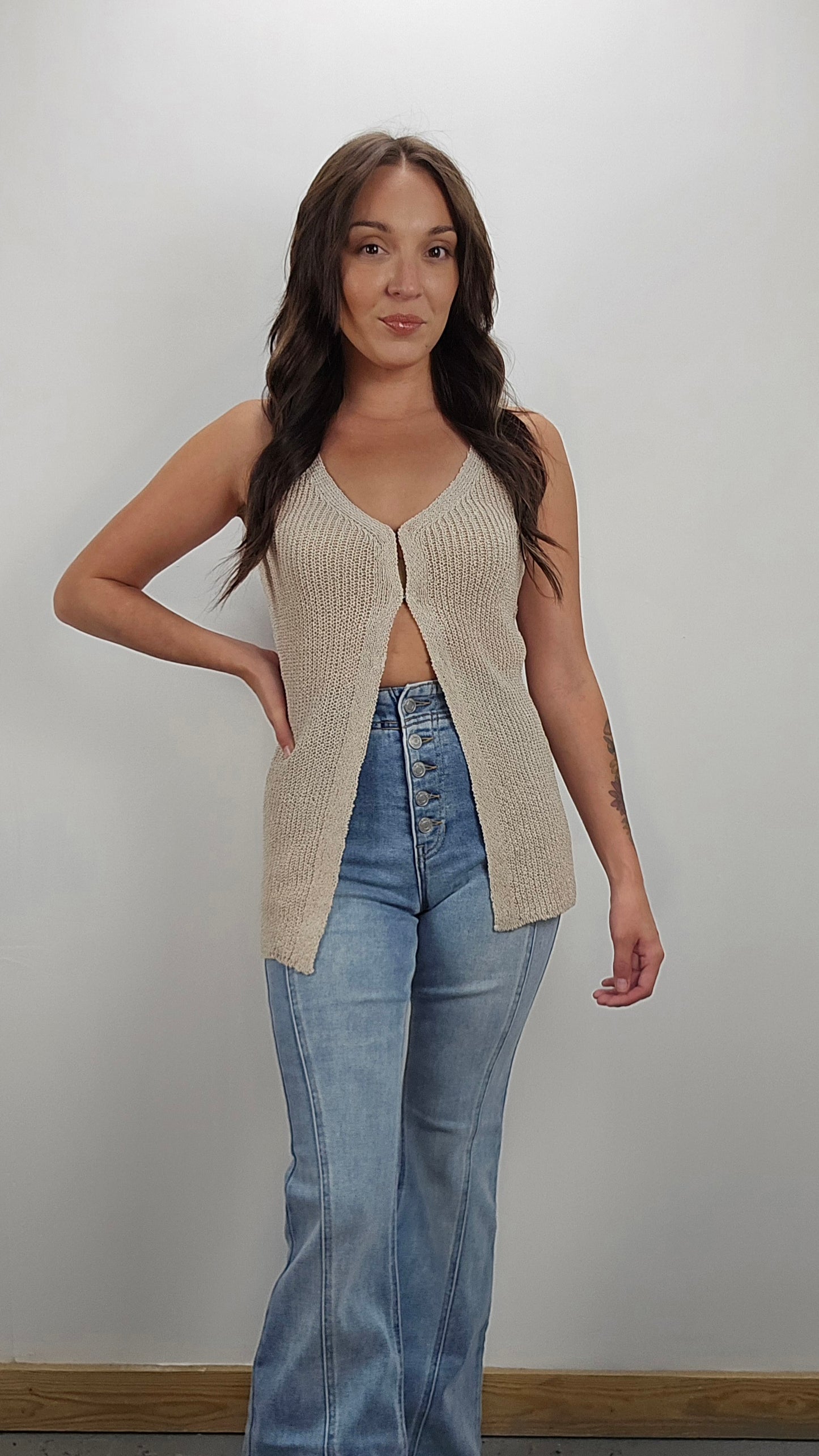 Hook and Eye Sweater Vest