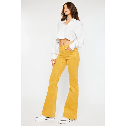 Golden Hour KanCan High Rise Corduroy Flare