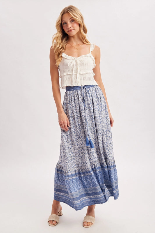 Mountain Mama Button Front Maxi Skirt