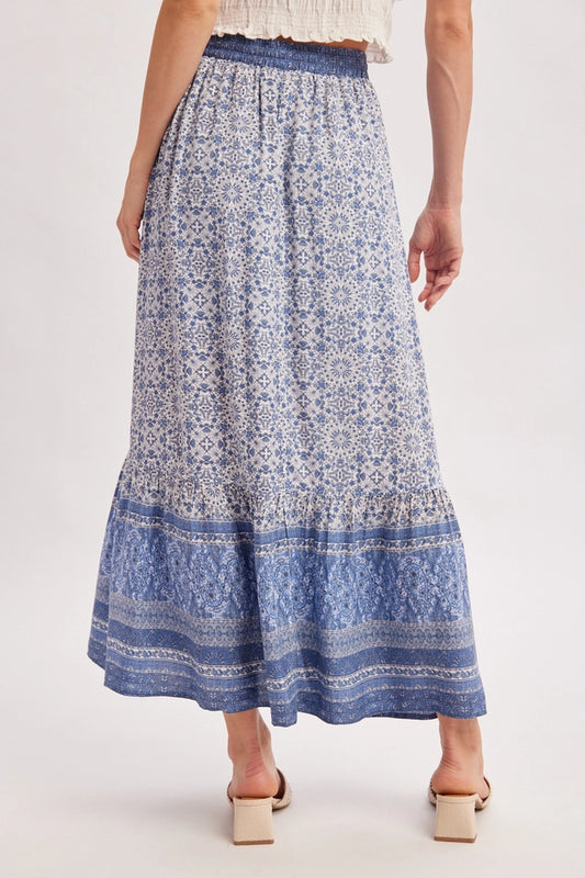 Mountain Mama Button Front Maxi Skirt