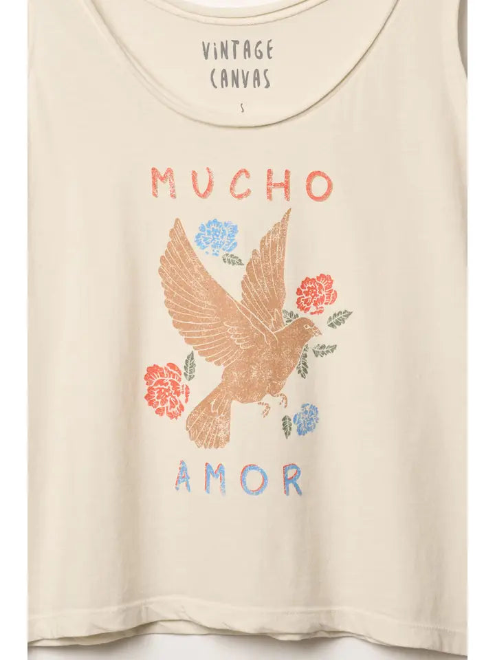 Mucho Amor Vintage Graphic Tank
