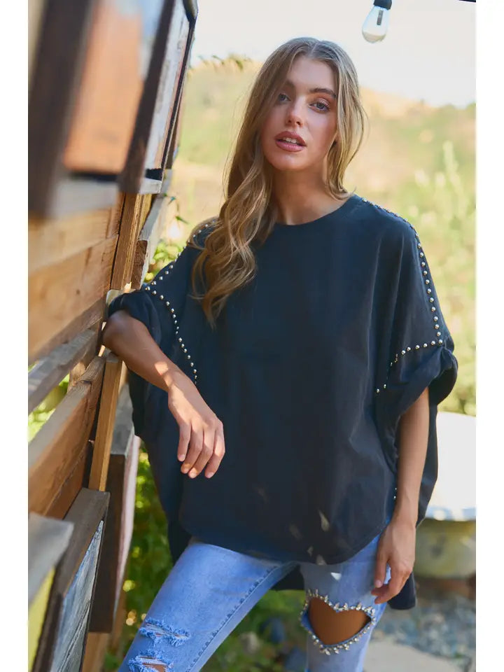 Outlaw Heart Oversized Studded Tee