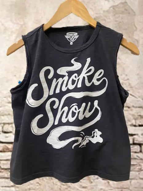 Smoke Show Muscle Crop Tank