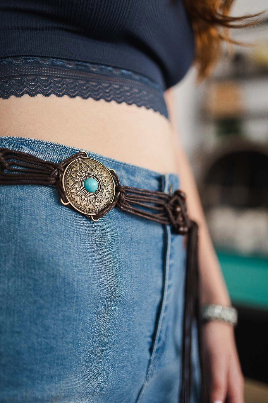 Macrame Tie Belt