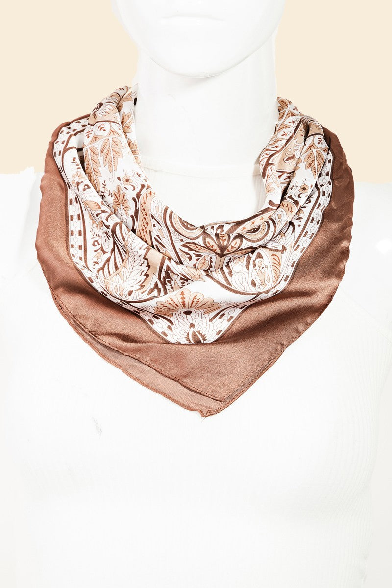 Paisley Leaf Print Bandana