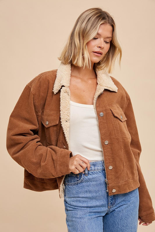 Shearling Corduroy Jacket