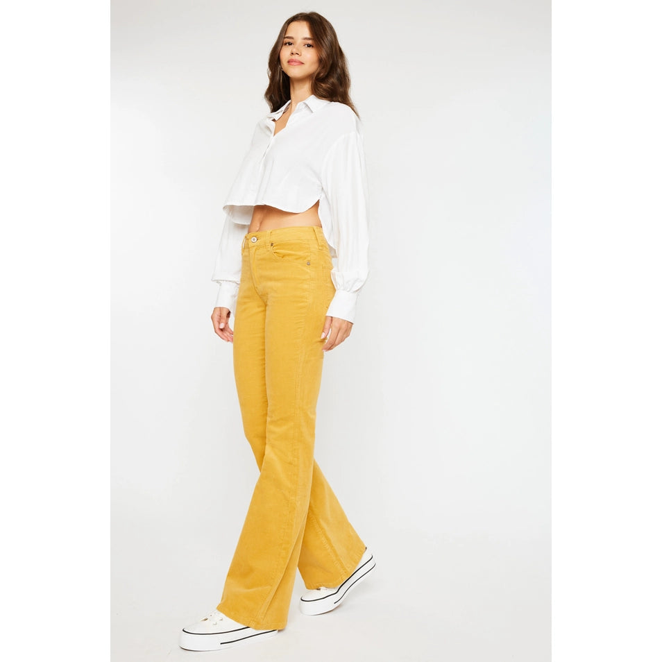Golden Hour KanCan High Rise Corduroy Flare