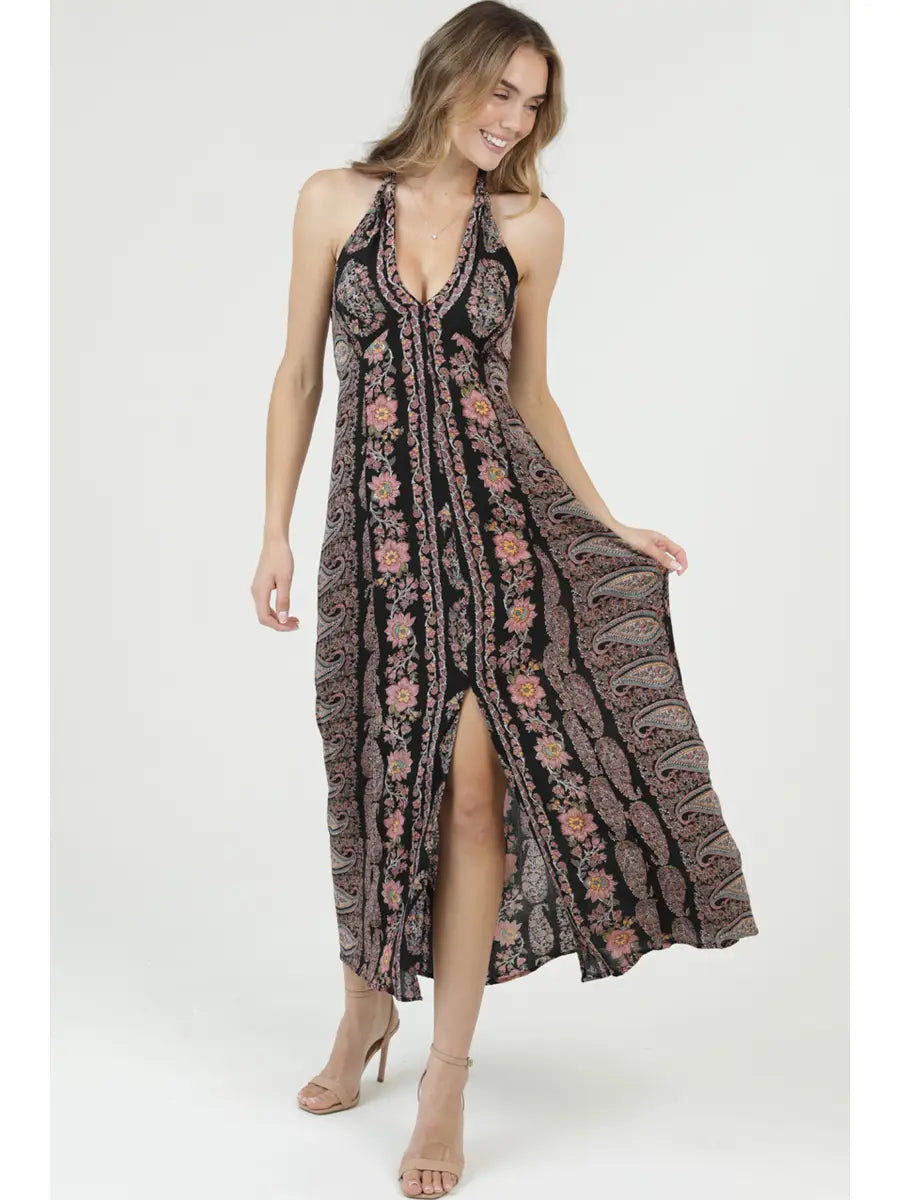 Follow The Music Halter Maxi Dress