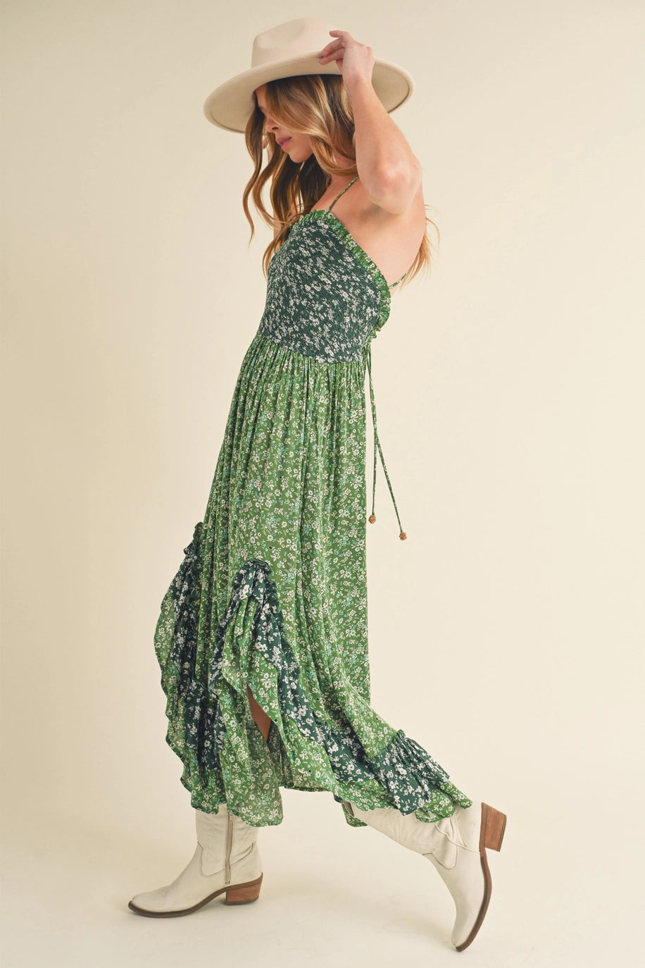 Green River Smocked Maxi Dress