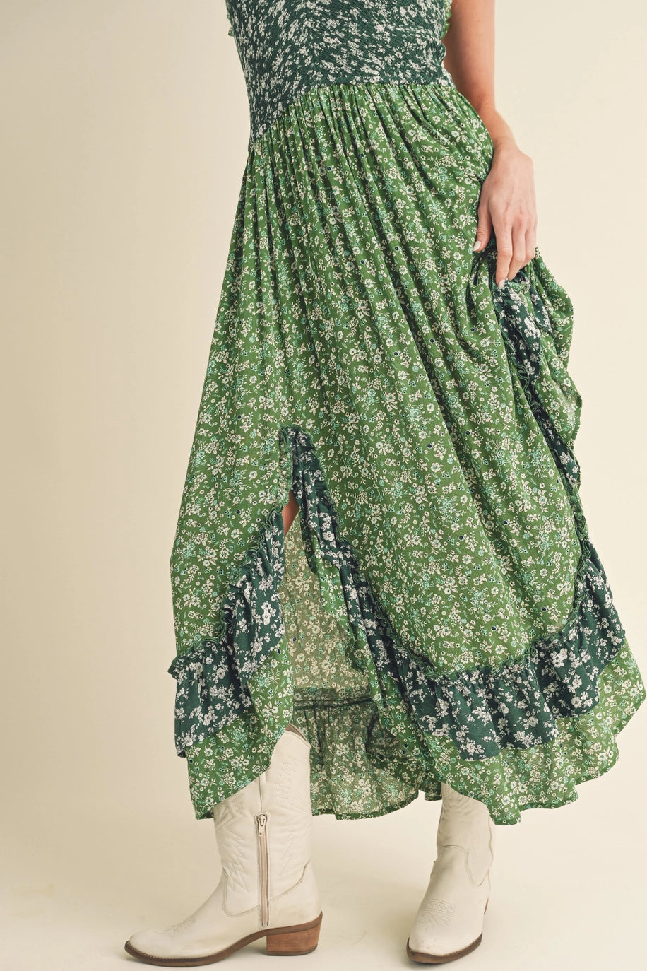 Green River Smocked Maxi Dress