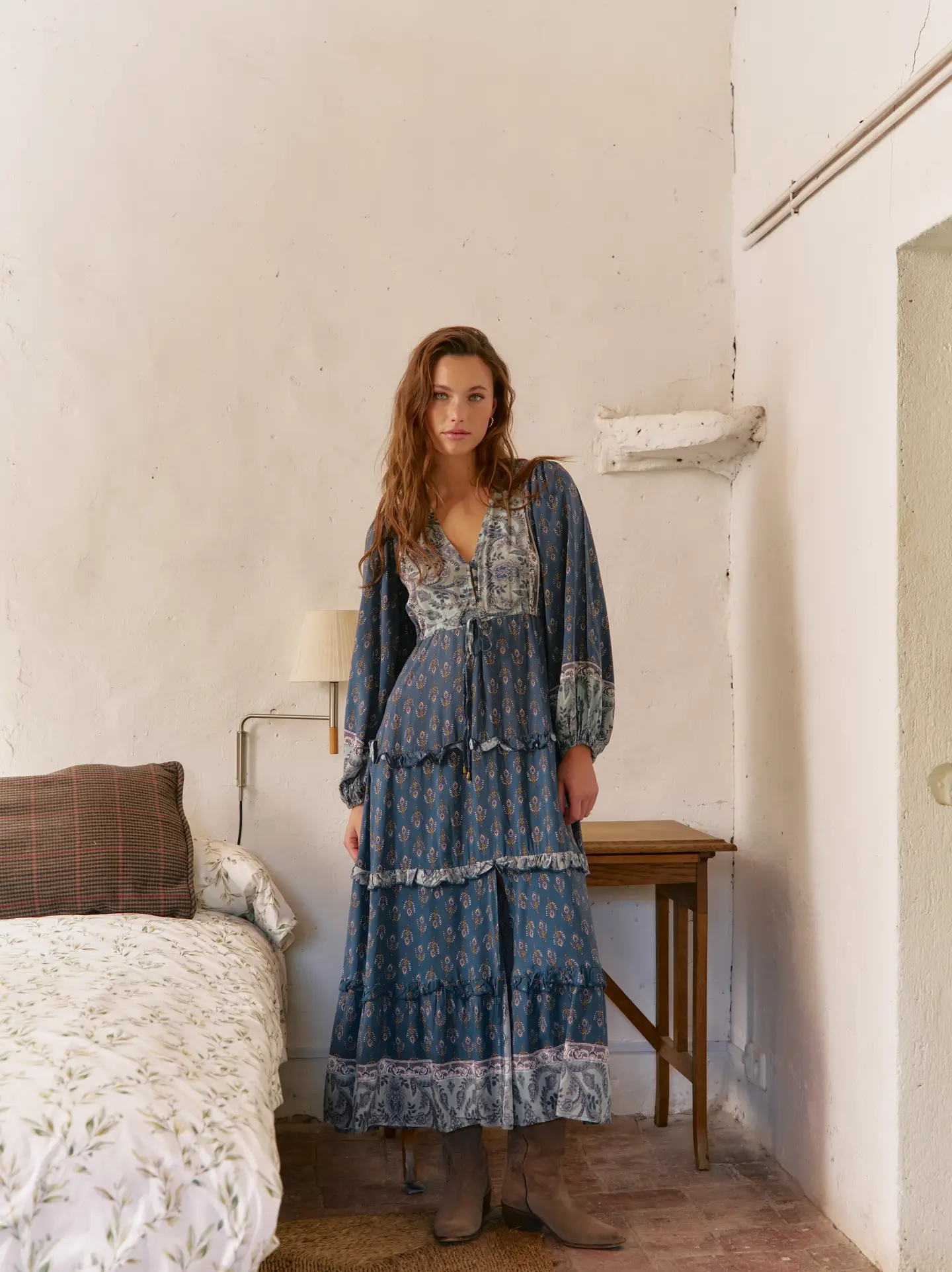 Indigo & Ivy Printed Maxi Dress