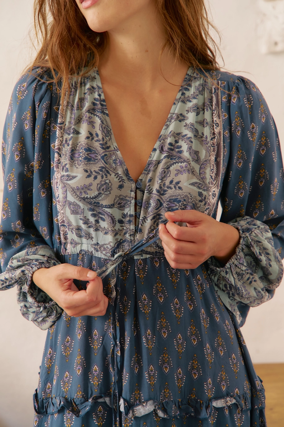 Indigo & Ivy Printed Maxi Dress