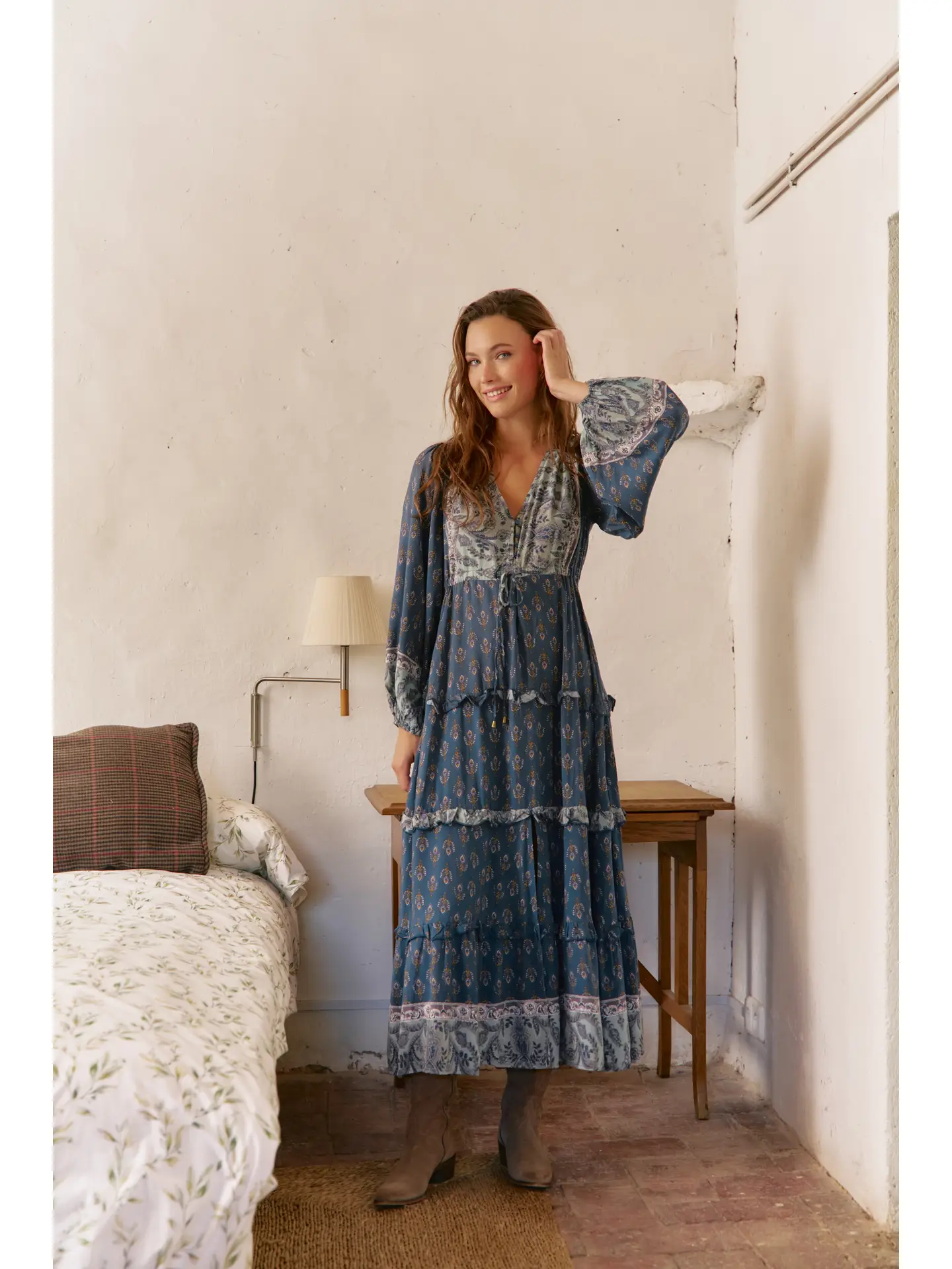 Indigo & Ivy Printed Maxi Dress