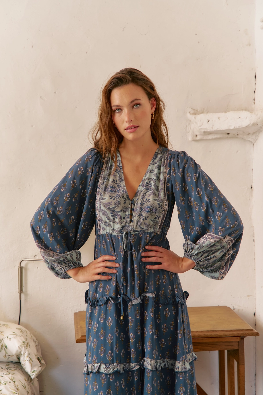 Indigo & Ivy Printed Maxi Dress