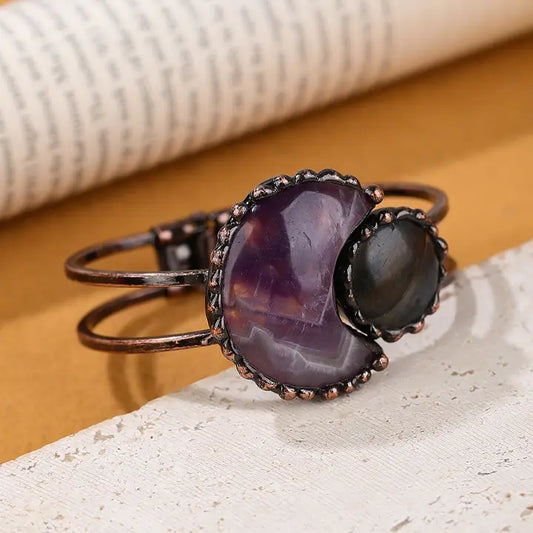 Moon Stone Cuff Bracelet