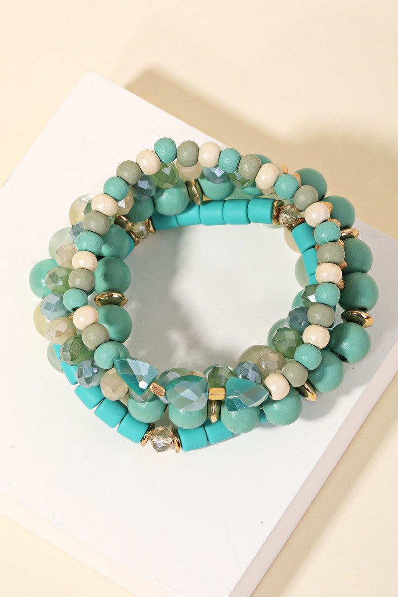 Stackable Beaded Bracelet Set