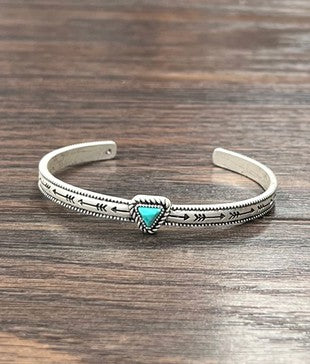 Turquoise Arrow Cuff Bracelet