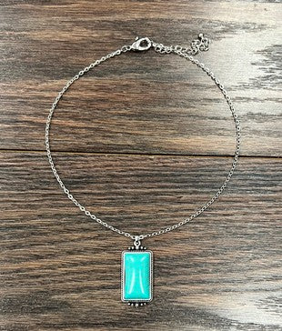 Turquoise Pendant Necklace