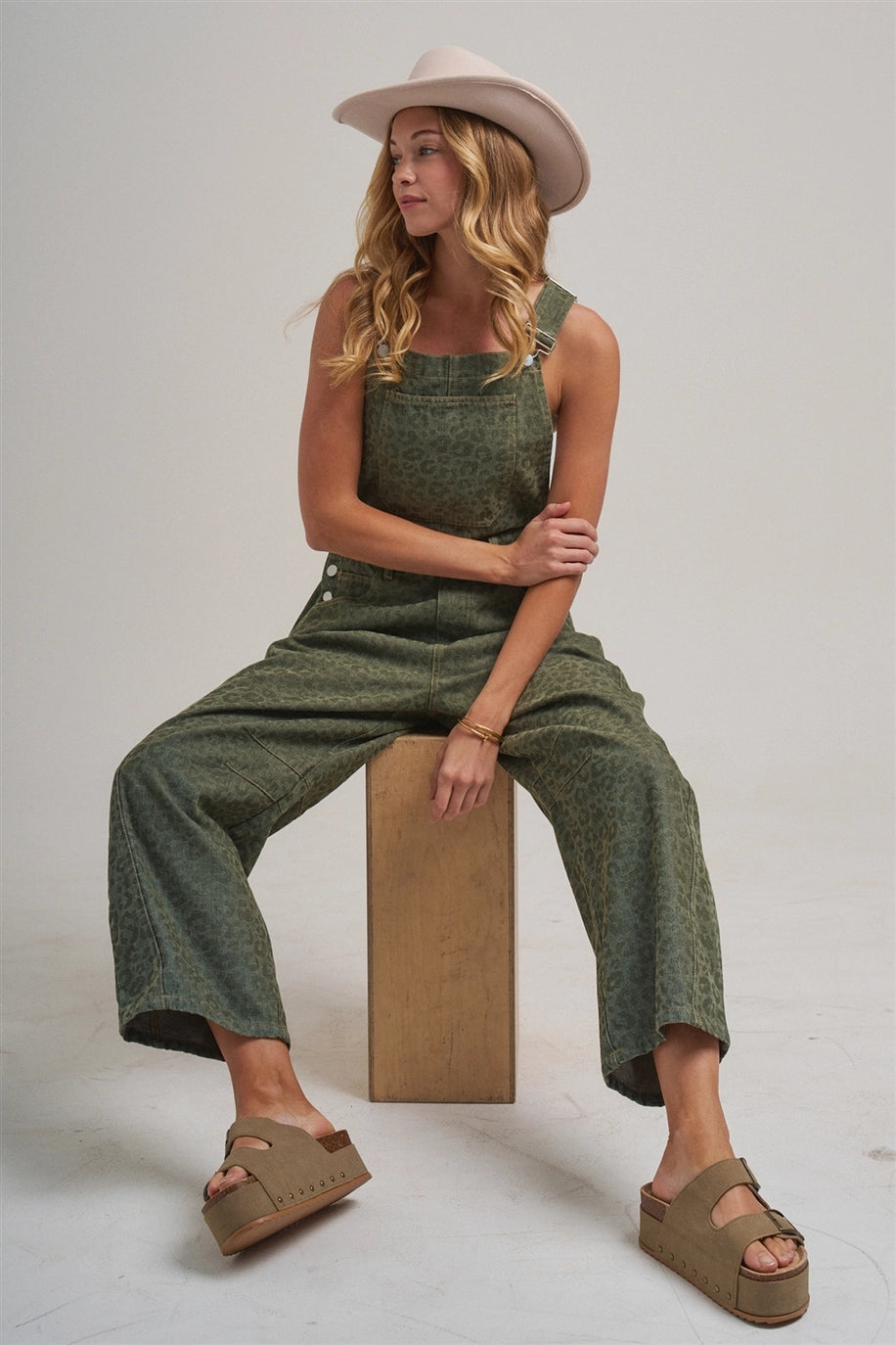 Wild Side Barrel Leg Overalls