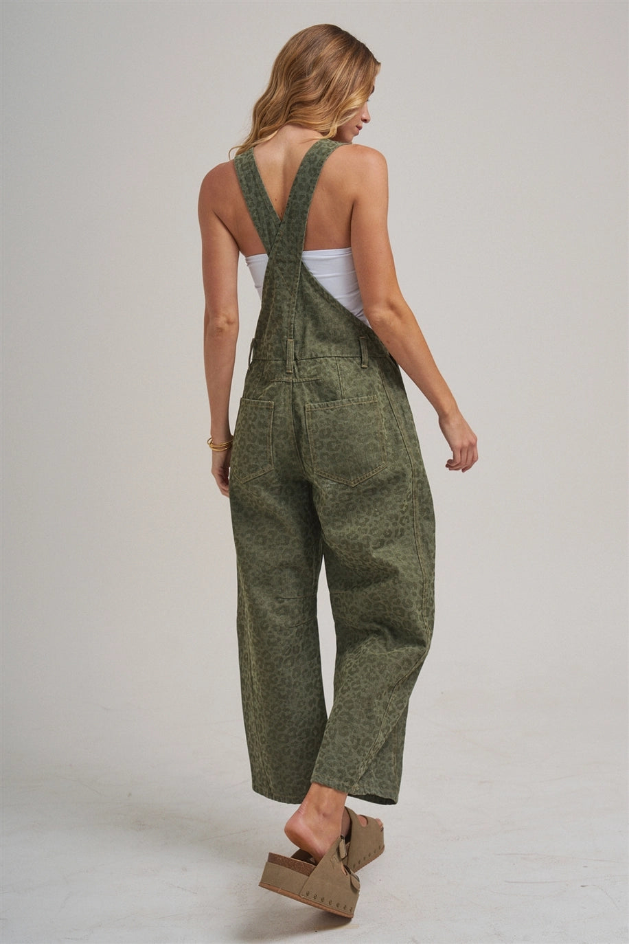 Wild Side Barrel Leg Overalls